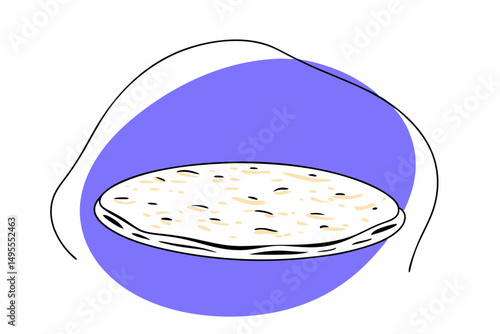 Homemade Flatbread Visual: Highlighting the Authenticity of Traditional Baking