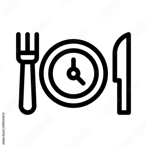 fasting line icon