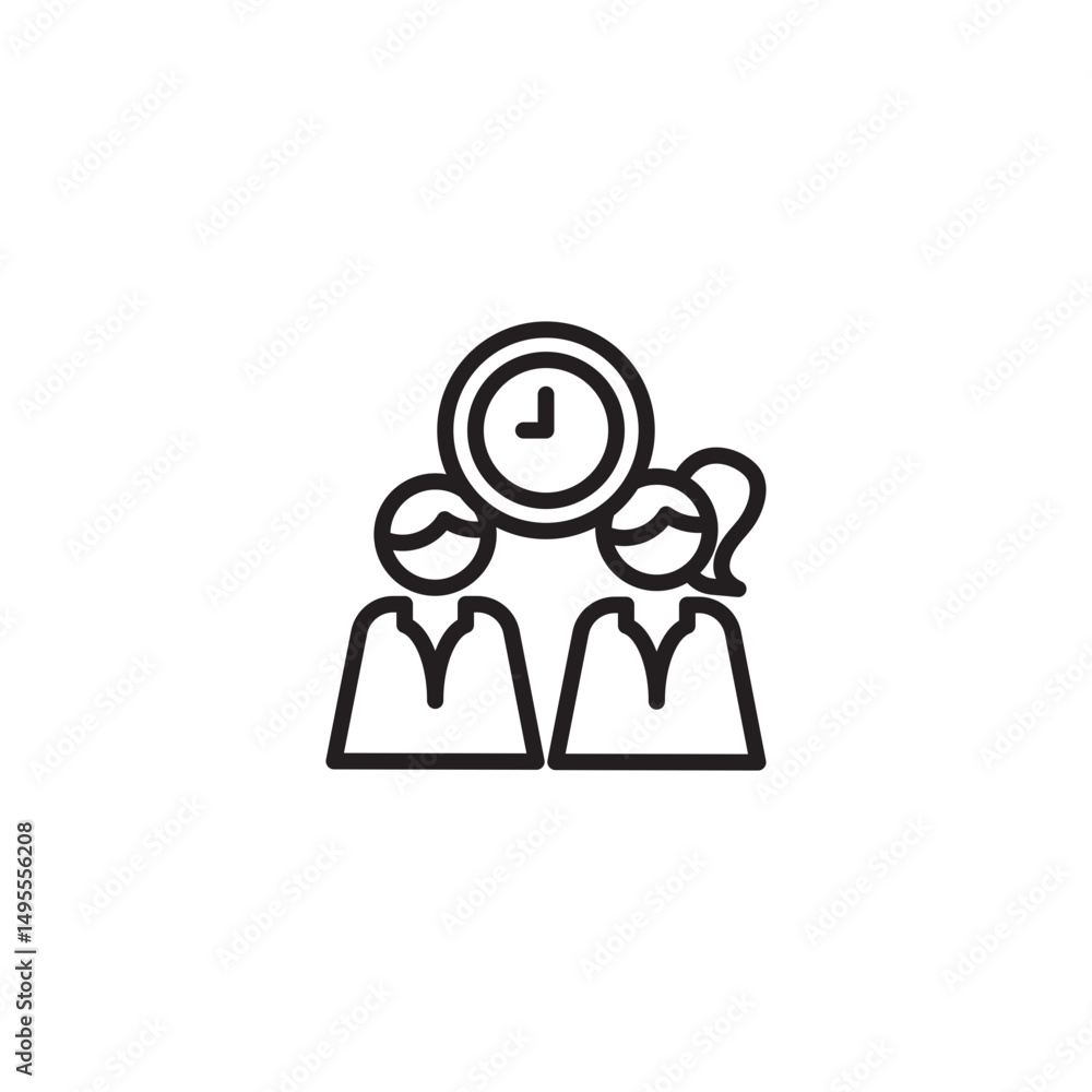 A black outline icon of two busts, representing people, positioned slightly overlapping to suggest mutual friends or connection, on a white background. A black outline icon of two busts, representing people, positioned slightly overlapping to suggest mutual friends or connection, on a white background.