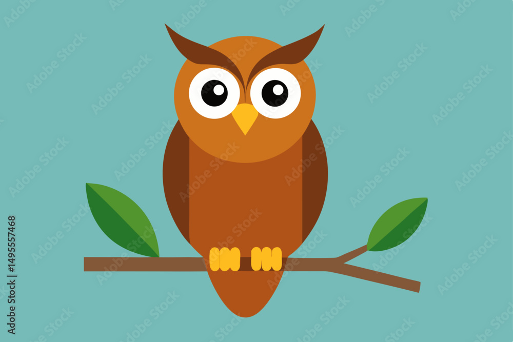 Obraz premium owl on branch