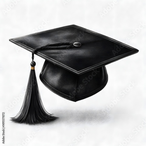 Celebrating achievements with a stylish black graduation cap for a momentous ceremony