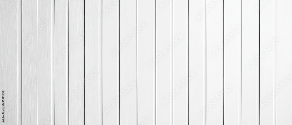 Fototapeta premium Close-up view of a white, vertical-plank surface