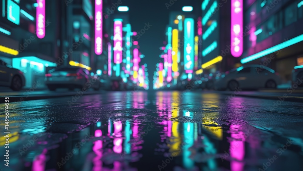 Neo Tokyo Holographic Street Texture Neo Tokyo Holographic Street Texture
