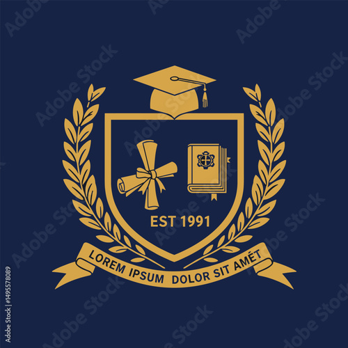 university and college school crests and logo emblems