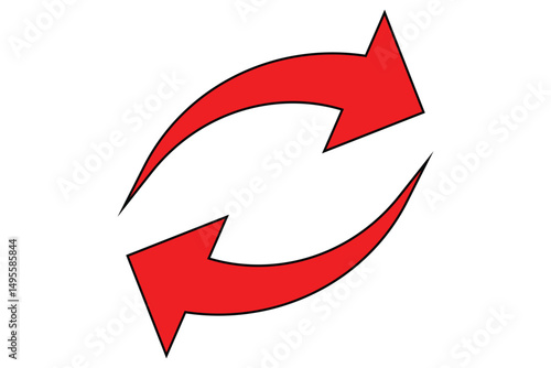 Reload sign and symbol. Update icon. eps 10.