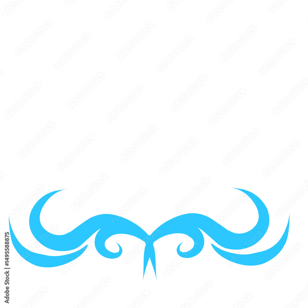 Elegant aqua flourish design on a solid black background graphic element Elegant aqua flourish design on a solid black background graphic element
