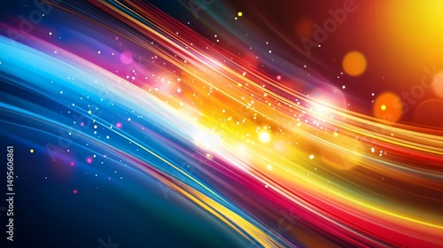 Vibrant Multicolored Abstract Design for Professional Graphic Projects