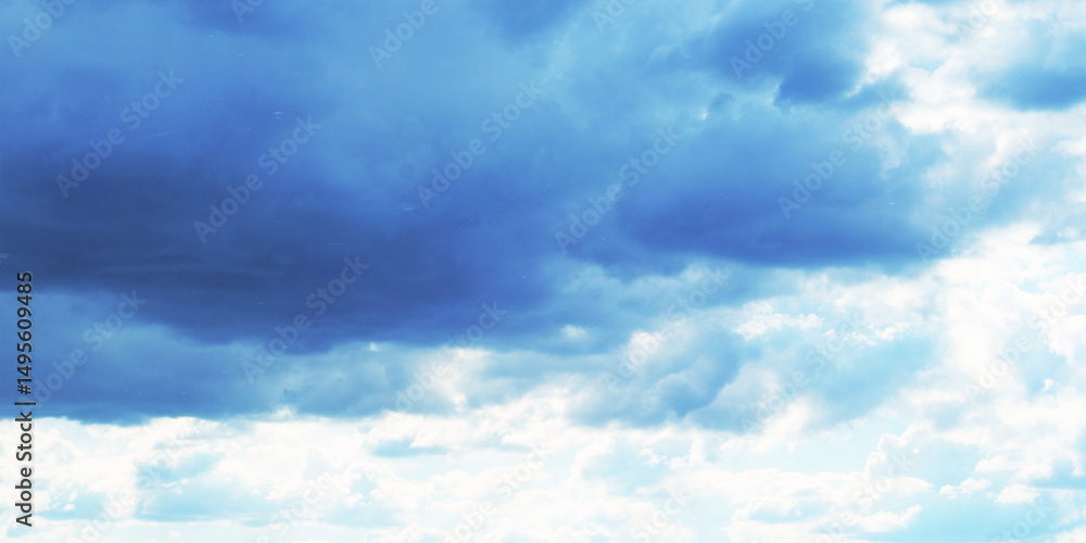 Obraz premium Blue Sky with Cloud Background