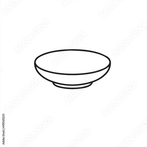 empty white bowl