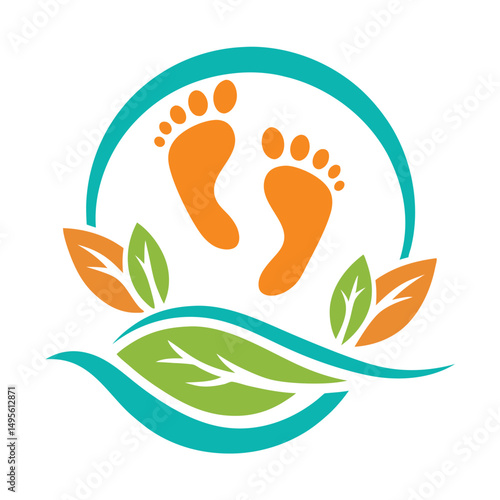Childcare and Environment Logo Vector Concept.