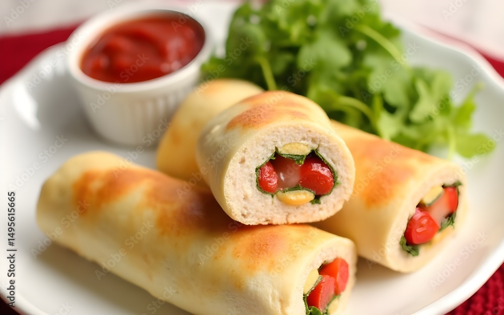 Stuffed Chicken Breast Rolls. High quality Stuffed Chicken Breast Rolls. High quality