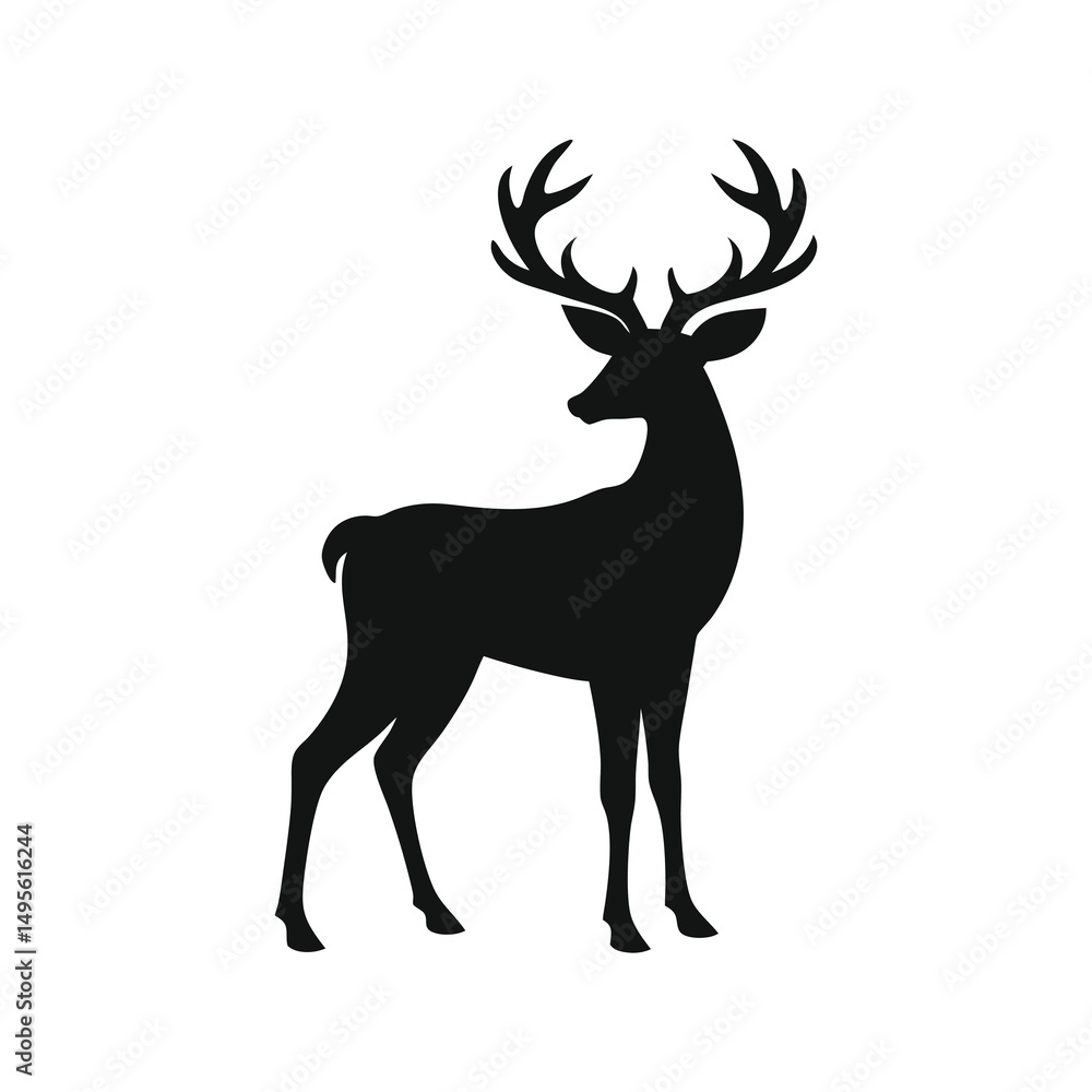 Obraz premium deer vector illustration