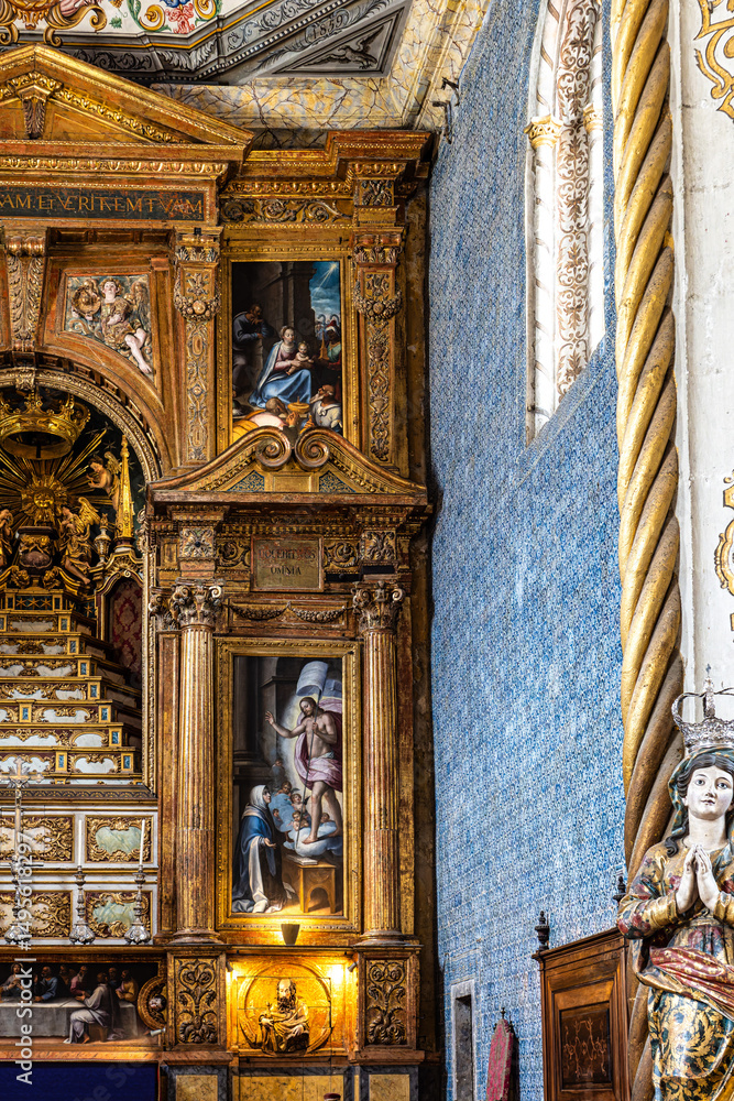 Obraz premium Coimbra University Chapel or Sao Miguel Chapel is a chapel of University of Coimbra, Portugal
