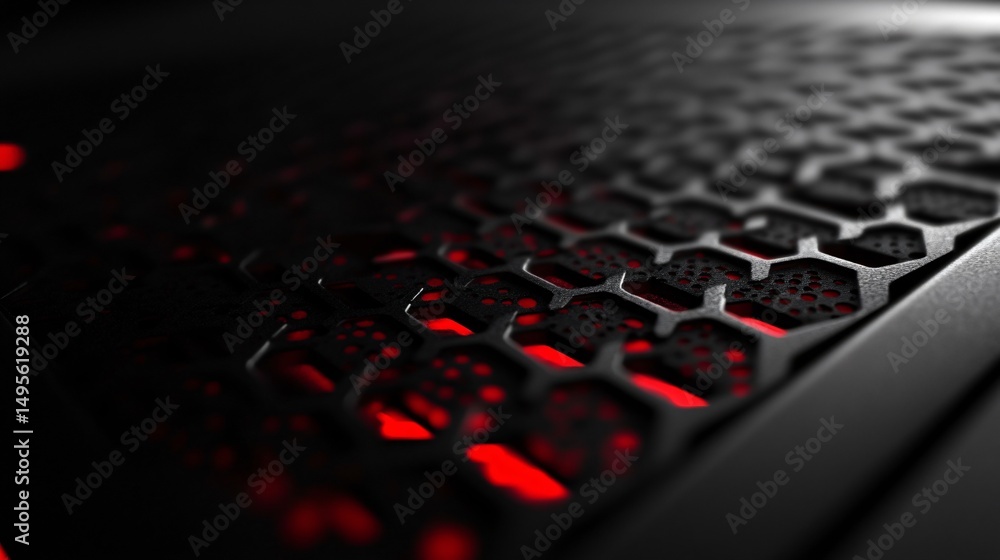 Obraz premium Abstract Dark Hexagon Geometric Wallpaper for Modern and Stylish Background Designs