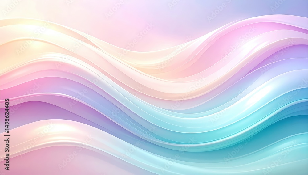 Abstract Pastel Wave Background Design Soft Color Swirls Elegant Flowing Lines Abstract Pastel Wave Background Design Soft Color Swirls Elegant Flowing Lines