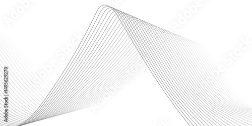 Vector Illustration of Abstract Wavy Lines on Transparent BackgroundIdeal for High-Tech Communication Designs, Big Data Reports, Research Presentations, and Business Technology Collateral –