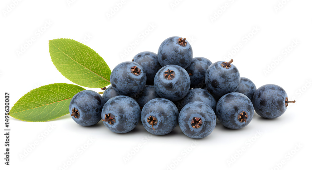 Fresh Handful of Serviceberries on White Surface PNG Fresh Handful of Serviceberries on White Surface PNG