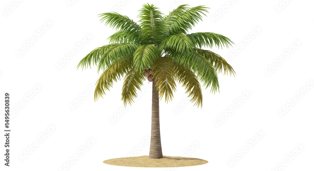 Obraz premium Isolated Palm Tree