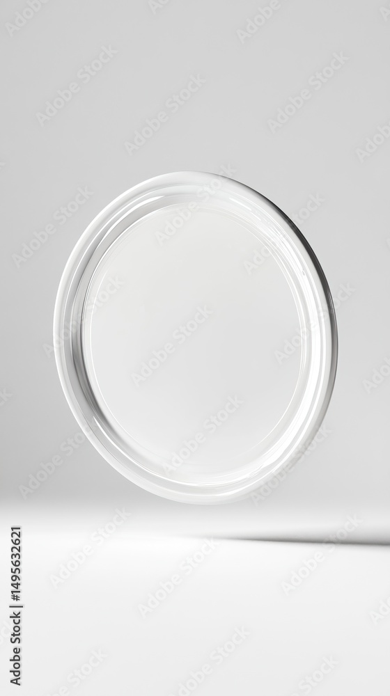 White Circle on a White Background White Circle on a White Background