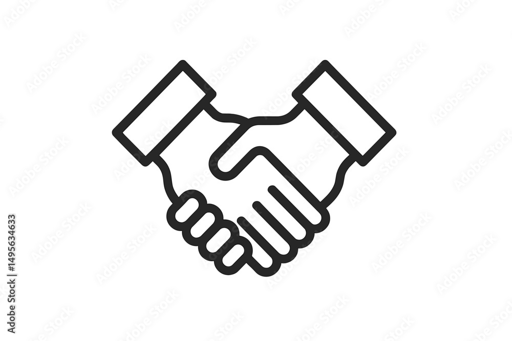 Two hands shake to signify agreement or partnership in a professional setting indoors Two hands shake to signify agreement or partnership in a professional setting indoors