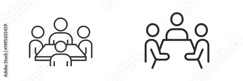 Meeting of colleagues discussing project plans in a modern workspace during the afternoon