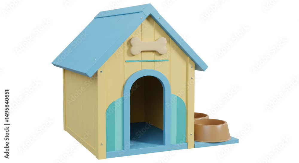 Naklejka premium Isolated Dog House