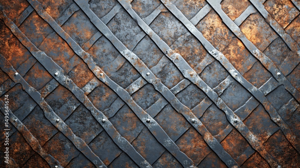 Rustic Metal Texture with Industrial Charm and Designs Rustic Metal Texture with Industrial Charm and Designs