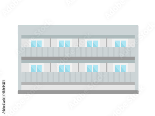マンション  アパート  賃貸物件  建物  イラスト