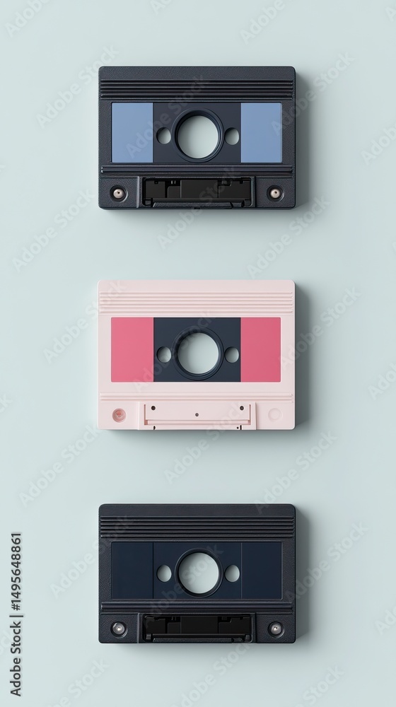 Three Audio Cassette Tapes Three Audio Cassette Tapes