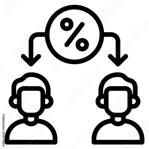 Shareholder icon vector illustration