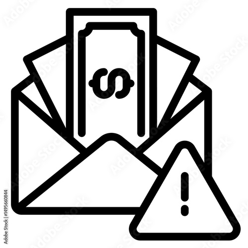 Crowfunding scam icon vector illustration