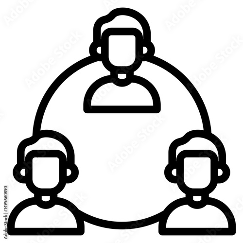 Social participanion icon vector illustration