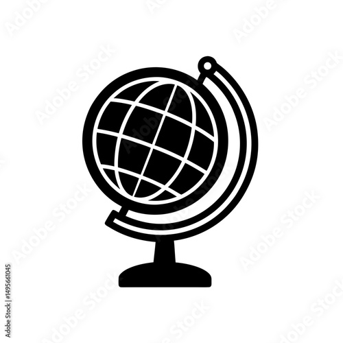 globe with stand   geography or world studies icon.svg