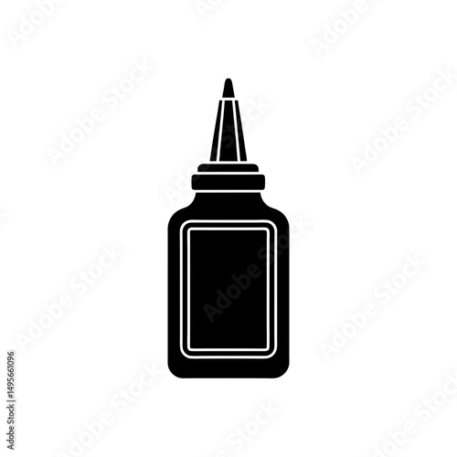 glue bottle with cap   arts and crafts tool icon  .svg