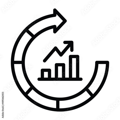Continuous Improvement line icon , vector, pixel perfect, illustrator file 

