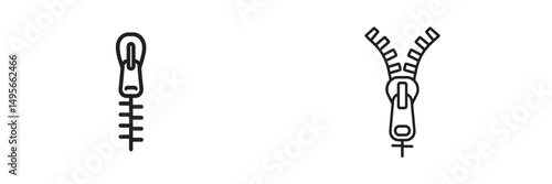 Zipper designs showcasing different styles and mechanisms for fastening clothing or accessories