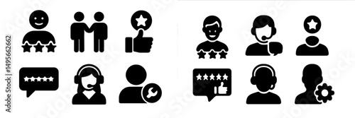 Graphic representation of customer feedback and service interactions in a digital environment