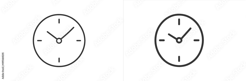 Digital clock icons showing different times in a minimalist style on a plain white background Digital clock icons showing different times in a minimalist style on a plain white background