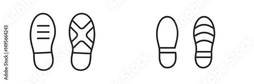 Distinctive shoe sole designs showcasing unique patterns and styles for various footwear types