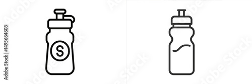Outline of beverage containers used for dispensing liquids in various settings like kitchens or cafes at different times