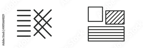 Modern abstract designs featuring lines and geometric shapes in black and white for artistic inspiration