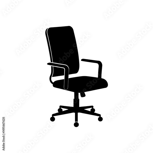 office chair with wheels   home office or workspac 
