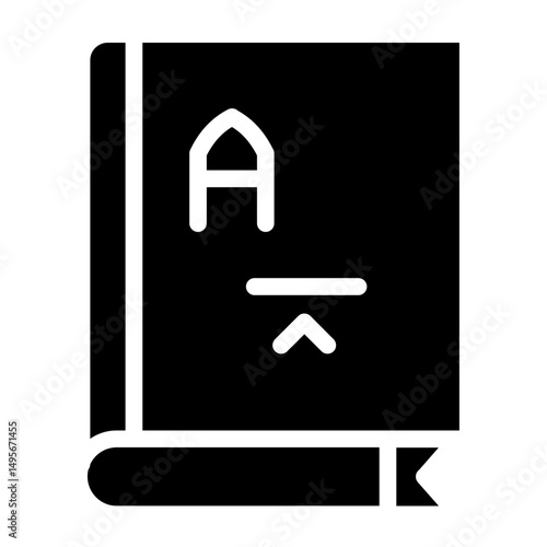 Dictionary line icon style