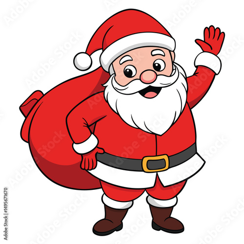 Jolly Santa Clause Big Sack