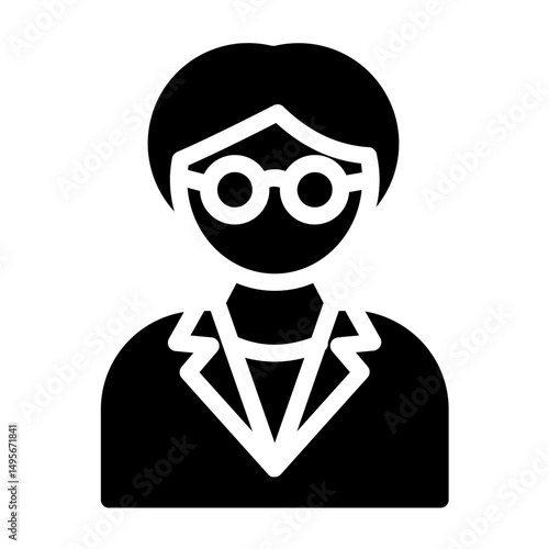 Professor line icon style