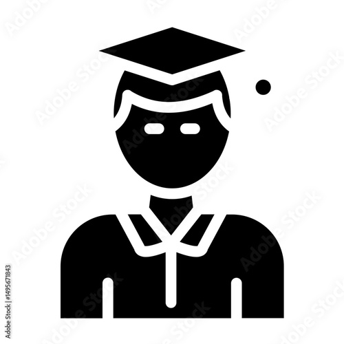 Student line icon style