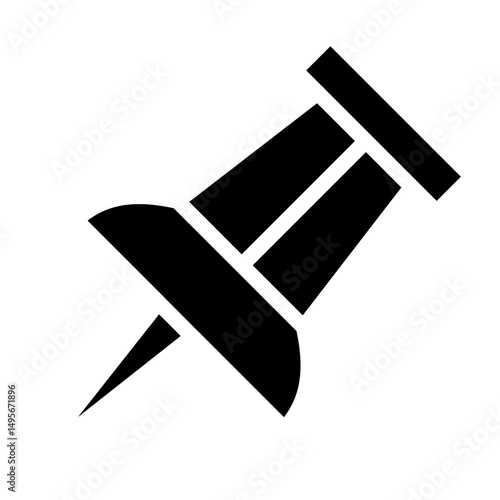 Push Pin line icon style