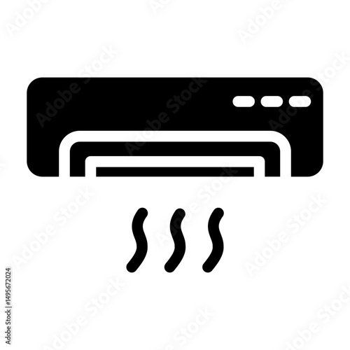 Air Conditioner line icon style
