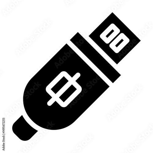 Usb line icon style