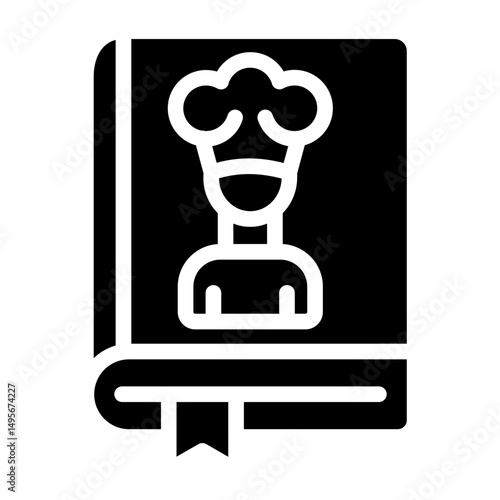 Cookbook line icon style